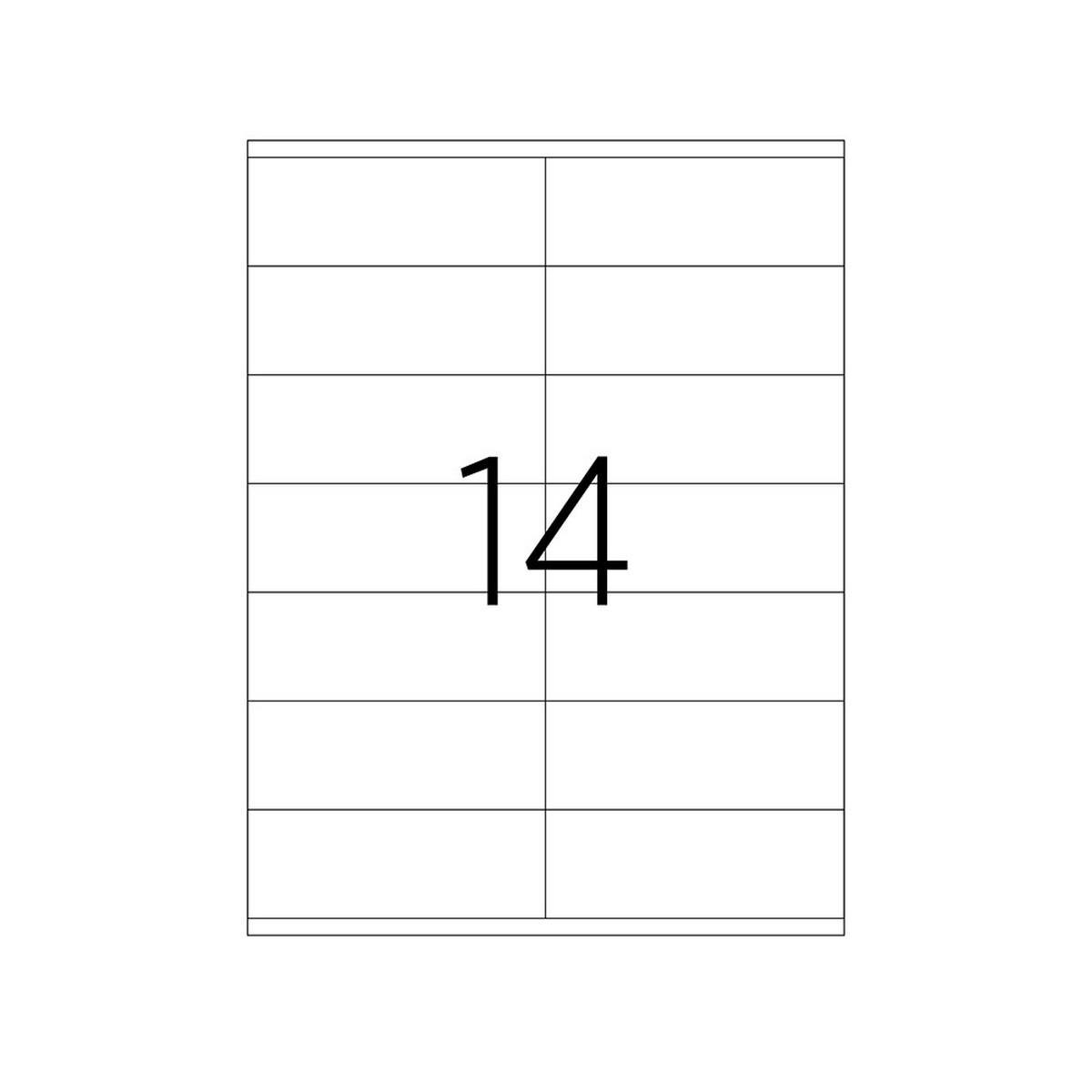 105 X 40 mm Lazer Etiket TKS-2614