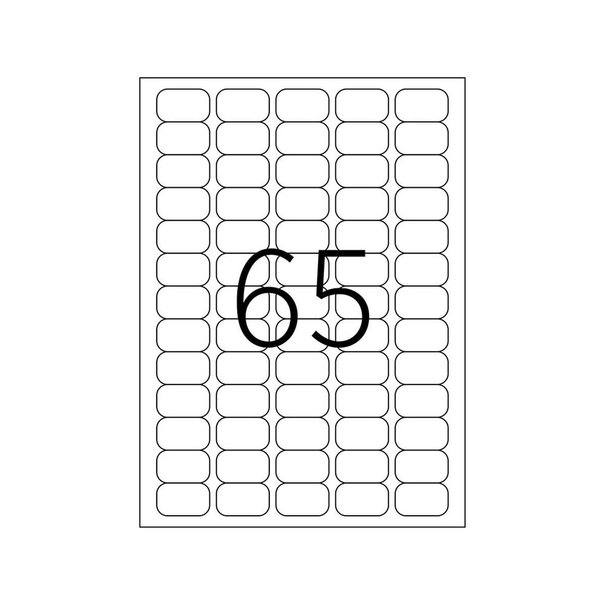 38.1 X 21.2 mm Lazer Etiket TKS-2065
