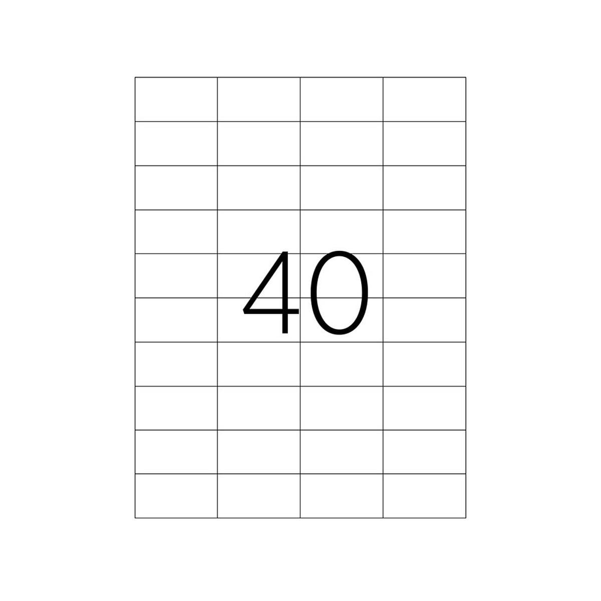 52.5 X 29.7 mm Lazer Etiket TKS-2040