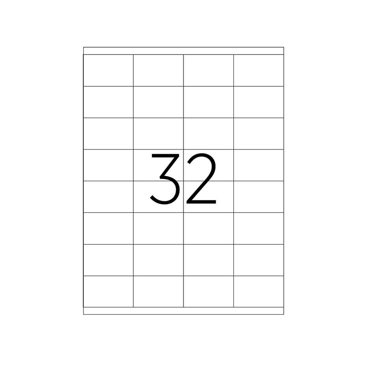 52.5 X 35 mm Lazer Etiket TKS-2032