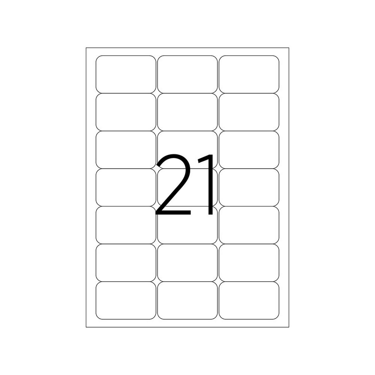 63.5 X 38.1 mm Lazer Etiket TKS-2021