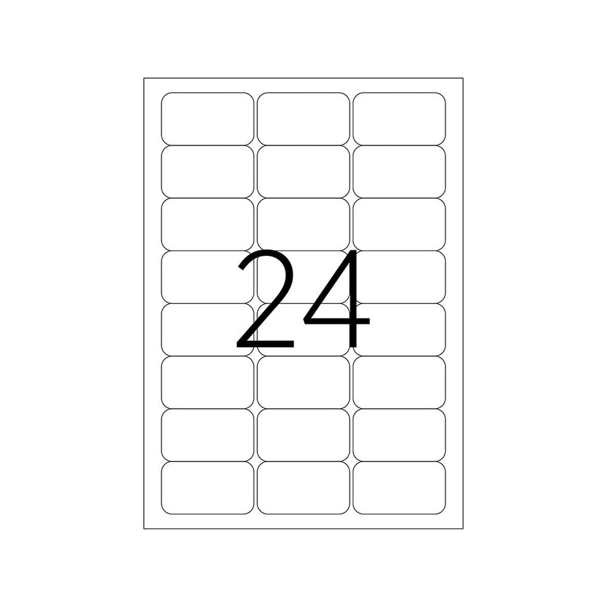 64 X 34 mm Lazer Etiket TKS-2024