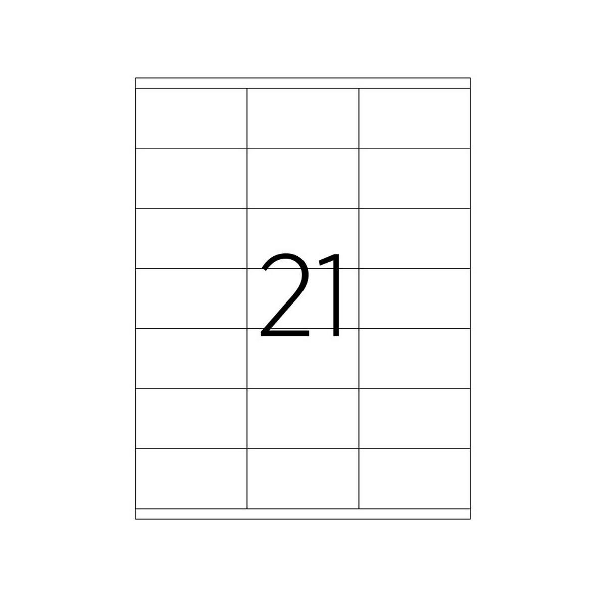 70 X 38 mm Lazer Etiket TKS-2121