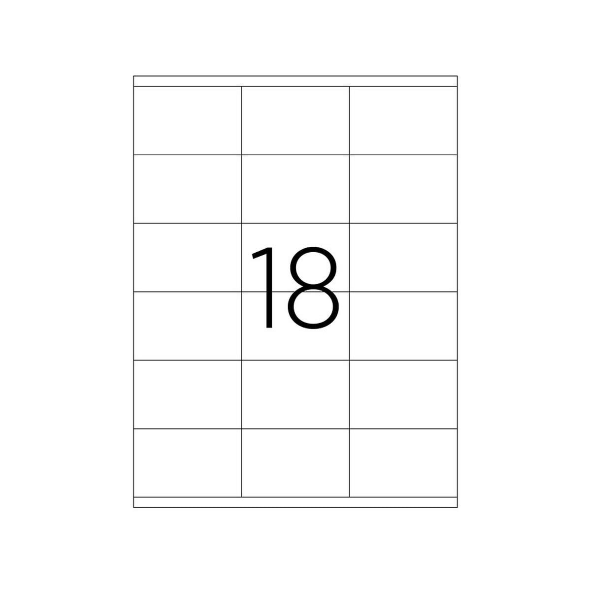 70 X 46 mm Lazer Etiket TKS-2218