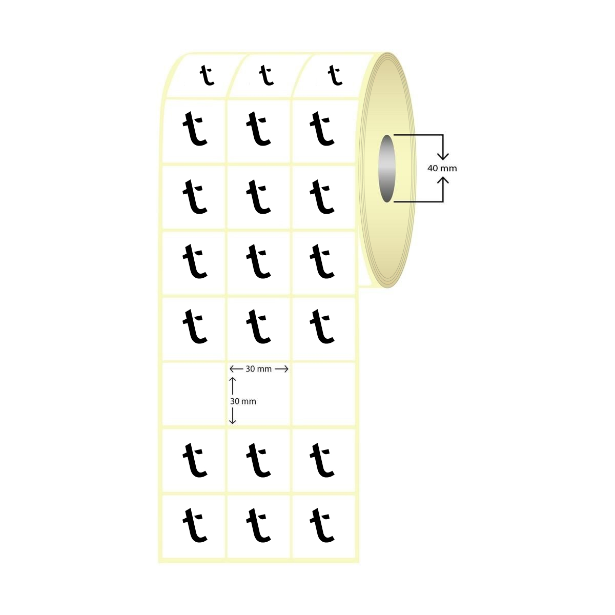 30X50 Termal Etiket 3'lü ( 3000 li )