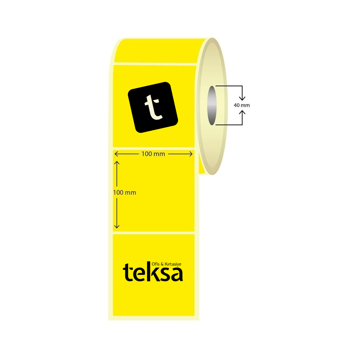 30X50 Termal Etiket Sarı 3'lü ( 3000'li )